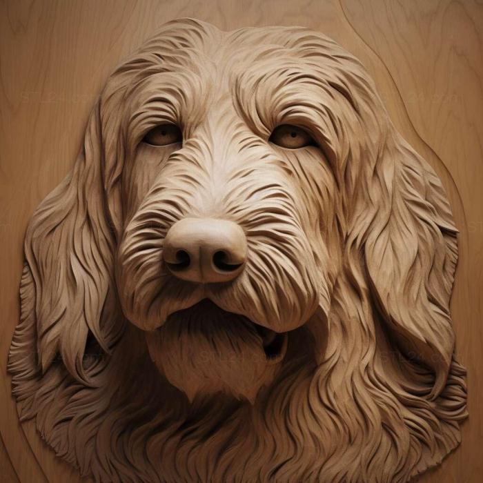 Nature and animals (Otterhound dog 2, NATURE_3194) 3D models for cnc